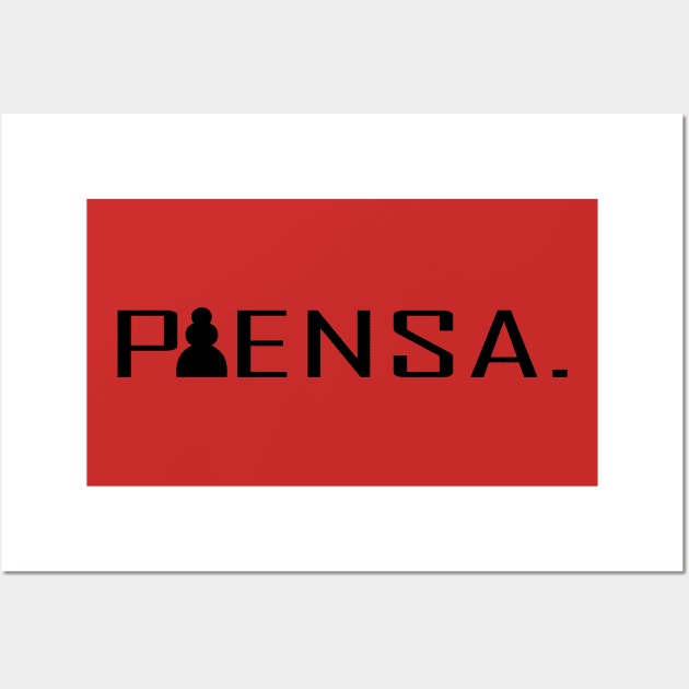 Piensa, think chess Wall Art by VISUALIZED INSPIRATION